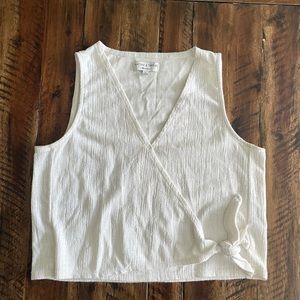 Madewell (texture and thread) front-tie top